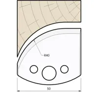 HW Profilmesser, 50mm, Nr. 565