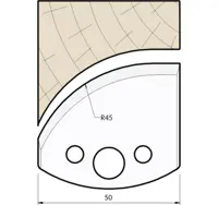 HW Profilmesser, 50mm, Nr. 566