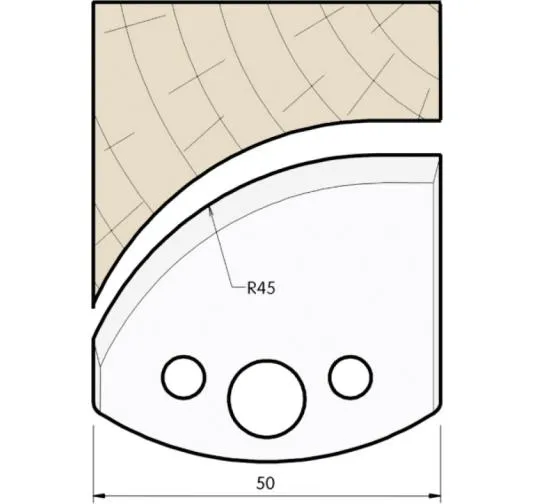 HW Profilmesser, 50mm, Nr. 566