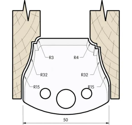 HW Profilmesser, 50mm, Nr. 568