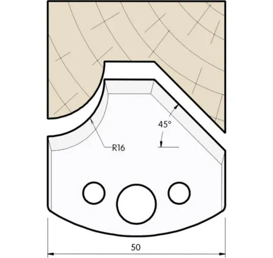 HW Profilmesser, 50mm, Nr. 569