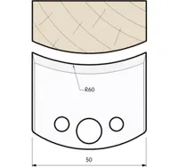 HW Profilmesser, 50mm, Nr. 573