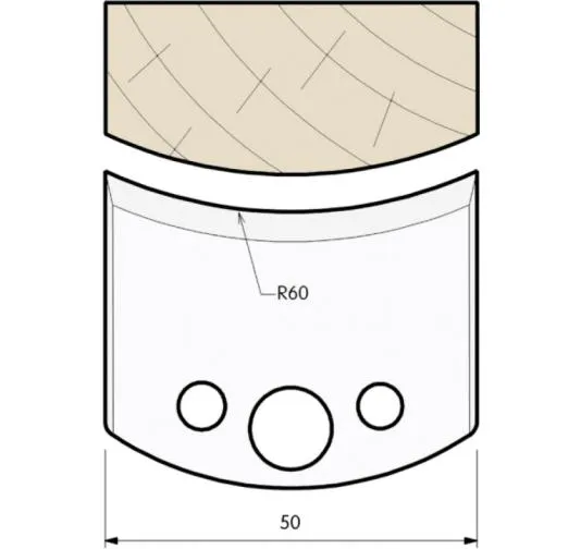 HW Profilmesser, 50mm, Nr. 573