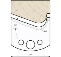 HW Profilmesser, 50mm, Nr. 575
