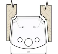 HW Profilmesser, 50mm, Nr. 579