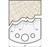 HW Profilstützplatte, 50mm, Nr. 509