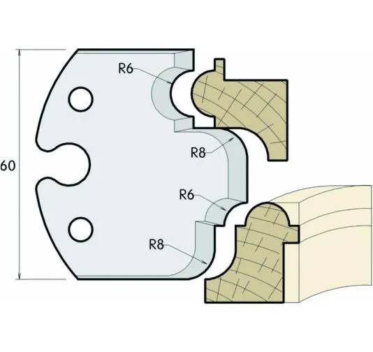 SP Profilmesser, 60mm, Nr. 606