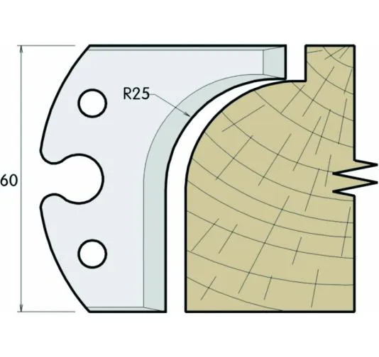 SP Profilmesser, 60mm, Nr. 610