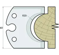 HS Profilmesser, 60mm, Nr. 616