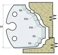 HS Profilmesser, 60mm, Nr. 621