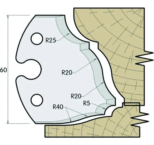 Abweiser, 60mm, Nr. 620
