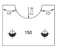SP Profilmesser SATURN, 48mm, Nr. 150
