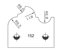 SP Profilmesser SATURN, 48mm, Nr. 152
