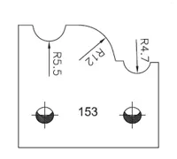 SP Profilmesser SATURN, 48mm, Nr. 153