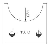 SP Profilmesser SATURN, 48mm, Nr. 158C
