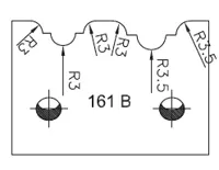 SP Profilmesser SATURN, 48mm, Nr. 161B