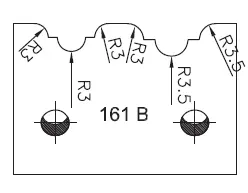 SP Profilmesser SATURN, 48mm, Nr. 161B