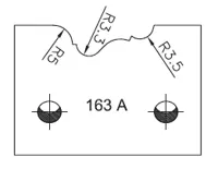 SP Profilmesser SATURN, 48mm, Nr. 163A
