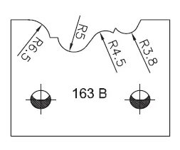 SP Profilmesser SATURN, 48mm, Nr. 163B