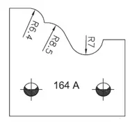SP Profilmesser SATURN, 48mm, Nr. 164A