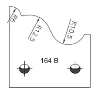 SP Profilmesser SATURN, 48mm, Nr. 164B