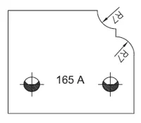 SP Profilmesser SATURN, 48mm, Nr. 165A