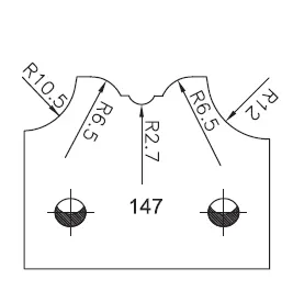 Abweiser SATURN, 48mm, Nr. 147