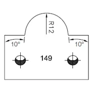 Abweiser SATURN, 48mm, Nr. 149