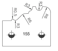Abweiser SATURN, 48mm, Nr. 155