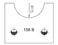 Abweiser SATURN, 48mm, Nr. 158B
