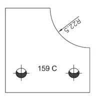 Abweiser SATURN, 48mm, Nr. 159C