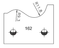 Abweiser SATURN, 48mm, Nr. 162