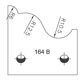 Abweiser SATURN, 48mm, Nr. 164B