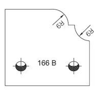 Abweiser SATURN, 48mm, Nr. 166B