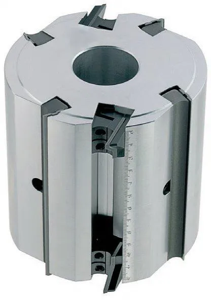 Kombinations-Hobelkopf mit Fliehkraftspannung, D=140mm, SB=230mm, BO=40mm, Z4+2+2