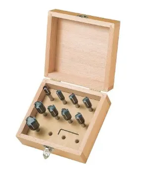 WPL Nutfräser Set, 8-teilig, R