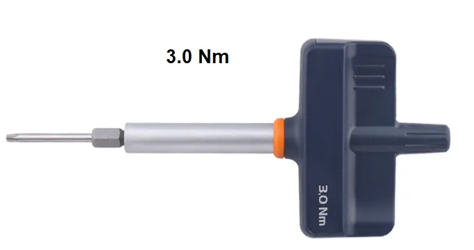 Drehmomentschlüssel 3.0 Nm, für "Konstantin", inkl. Torx T10 lang / Torx-Biteinsatz
