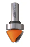 HW Schriftenfräser 60°, Z2, mit Kugellager, D=28.5mm, NL=19mm, GL=63.5mm, S=12.7mm, R