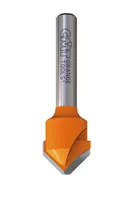 HW V-Nutfräser 90°, Z2, D=18mm, NL=7.45mm, GL=60mm, S=6mm, R