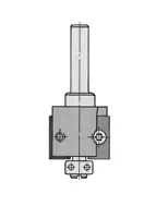 WPL Falzfräser Z2, mit Kugellager, D=26mm, NL=19.5mm, GL=71mm, S=8mm, R