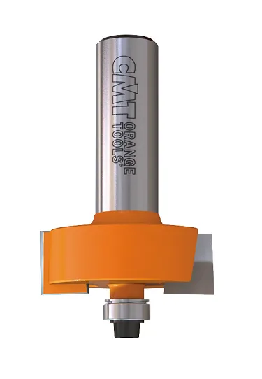 HW Falzfräser Z2, mit Kugellager, D=31.7mm, NL=12.7mm, GL=58.4mm, FT=9.5mm, S=6mm, R