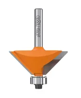 HW Fasefräser 45°, Z2, mit Kugellager, D=45mm, NL=18mm, GL=66.5mm, S=12.7mm, R