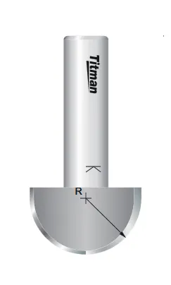 HW Hohlkehlfräser R15, Z2, D=30mm, NL=18mm, GL=51mm, S=10mm, R