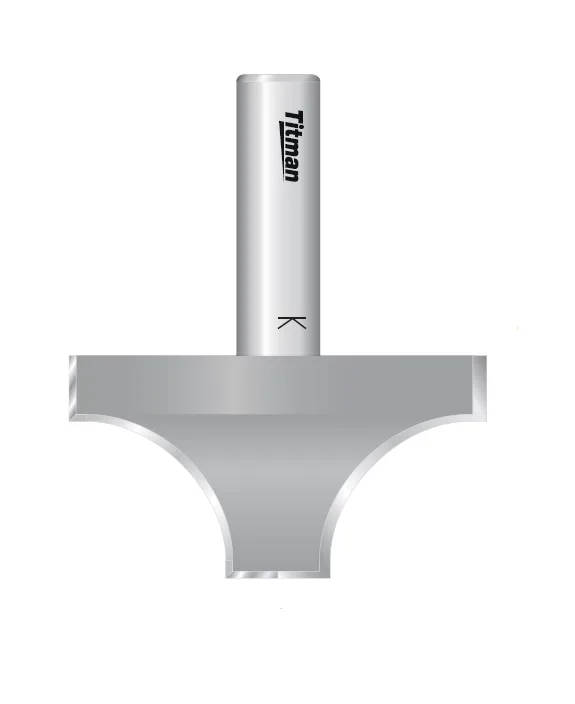 HW Viertelstabfräser R25, D=70mm, NL=37mm, GL=83mm, Z2, S=12mm, R