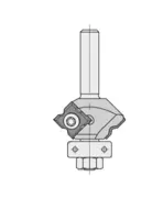 WPL Abrundfräser R1/R2/R3/45°, Z2, D=31.4mm, NL=8.5mm, GL=61mm, S=10mm, R