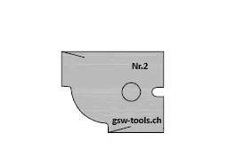 HW Profilmesser Nr.2 zu WPL Multiprofilfräser-Set (C082), 17.6x22.8x2mm