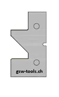 HW Profilmesser zu WPL Möbeltür-Konterkombifräser (C017), 46.5x26.5x2mm
