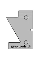 HW Profilmesser Nr.1 zu WPL Türen-Konterkombisatz (C022), 40x28.4x2mm