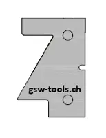 HW Profilmesser Nr.2 zu WPL Türen-Konterkombisatz (C022), 40x28.4x2mm