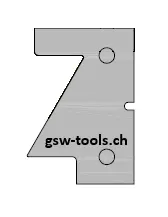 HW Profilmesser Nr.2 zu WPL Türen-Konterkombisatz (C022), 40x28.4x2mm